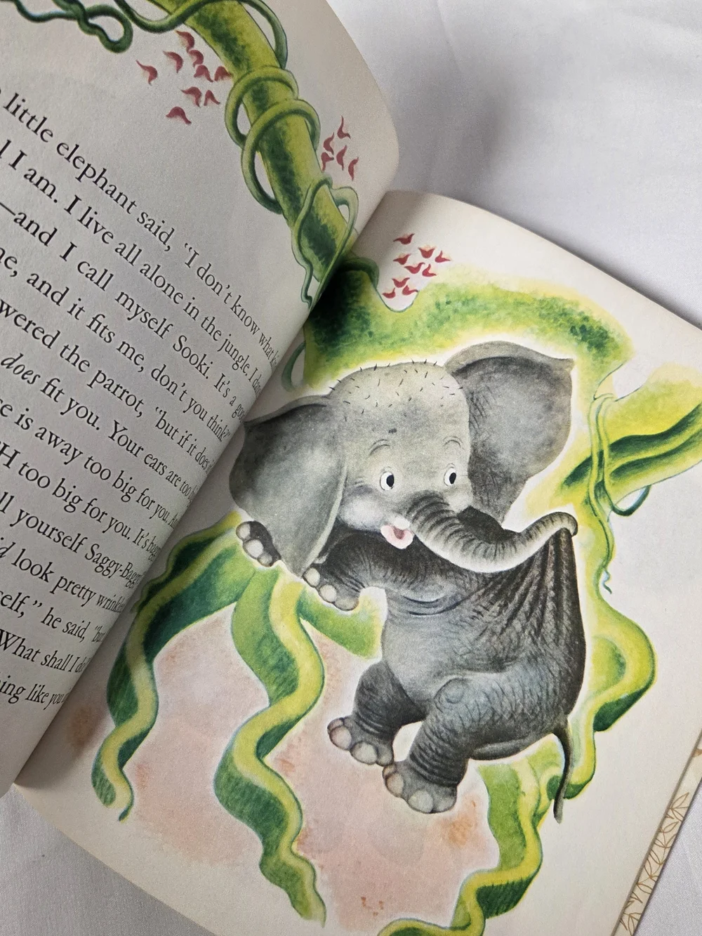 Vintage A Little Golden Book The Saggy Baggy Elephant  1974